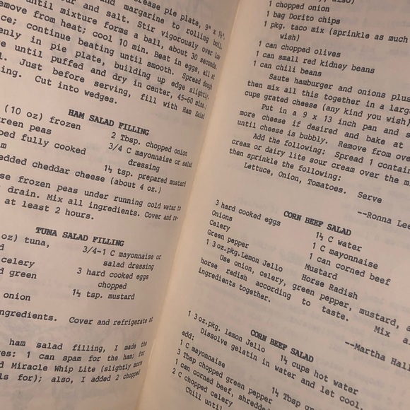 Yellow Salad Cookbook 1989 church - Picture 4 of 7